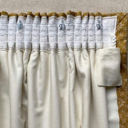 Tinsmiths Made to Measure Pencil Pleat Heading