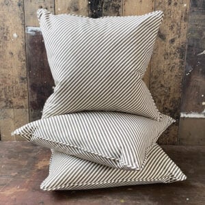 Alpha Stripe Cushion - Black - Image 3