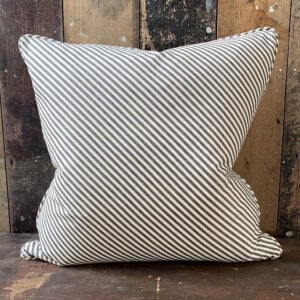 Alpha Stripe Cushion - Black - Image 1