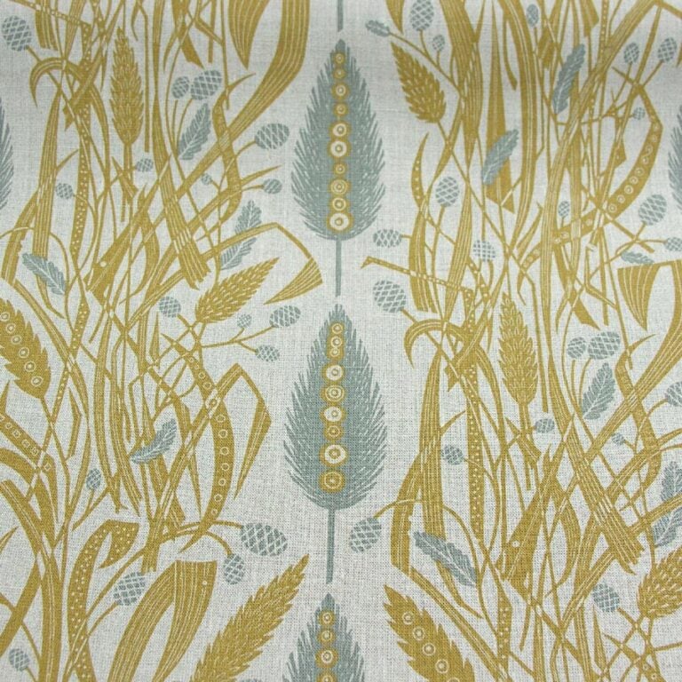 Angie Lewin Meadow's Edge - Mustard & Dawn Grey - Image 3