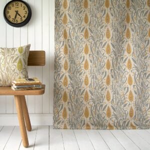 Angie Lewin Meadow's Edge - Mustard & Dawn Grey - Image 2