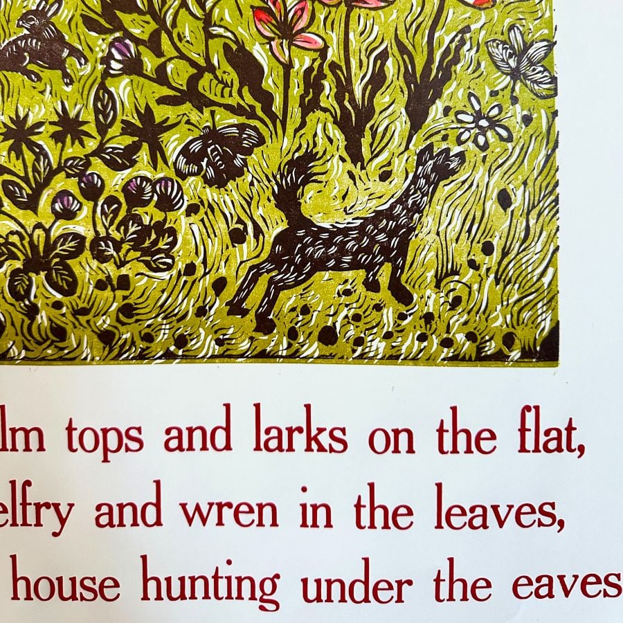 Birds will be house hunting soon, Letterpress Poster