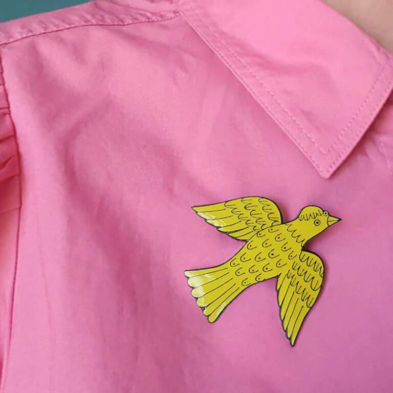 Enamel Badge - Bird - Image 2