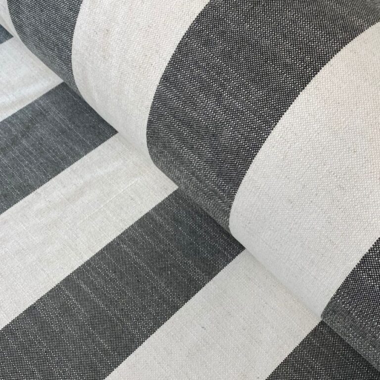 Black wide Striped Fabric