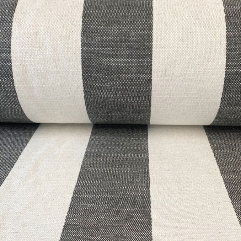 Black Broad Striped Fabric
