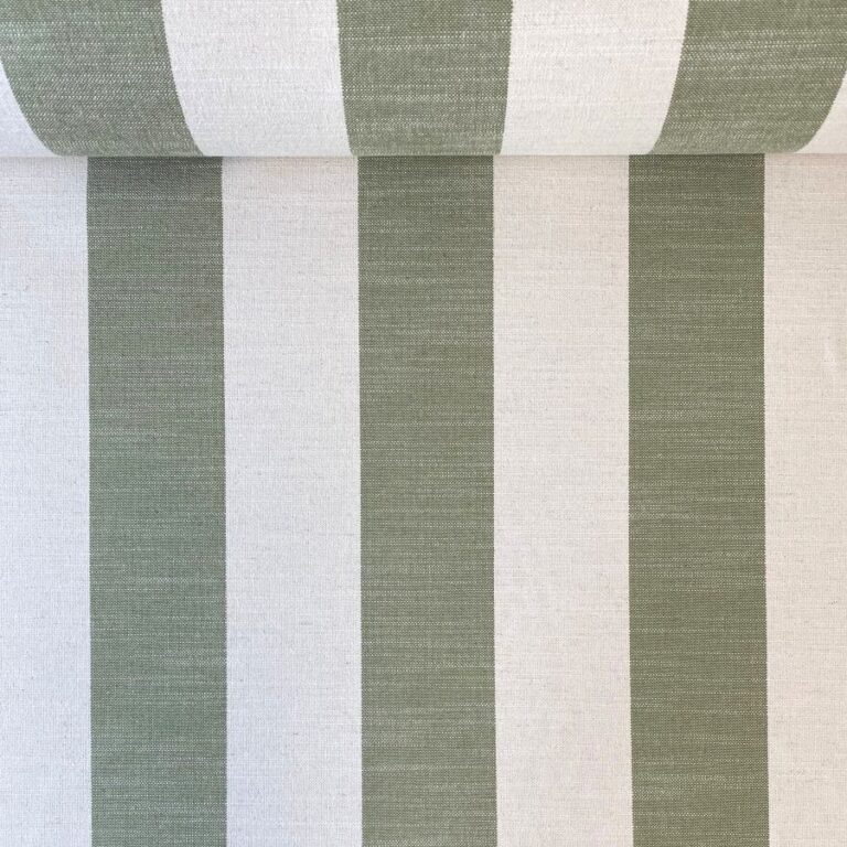 Green Striped Fabric
