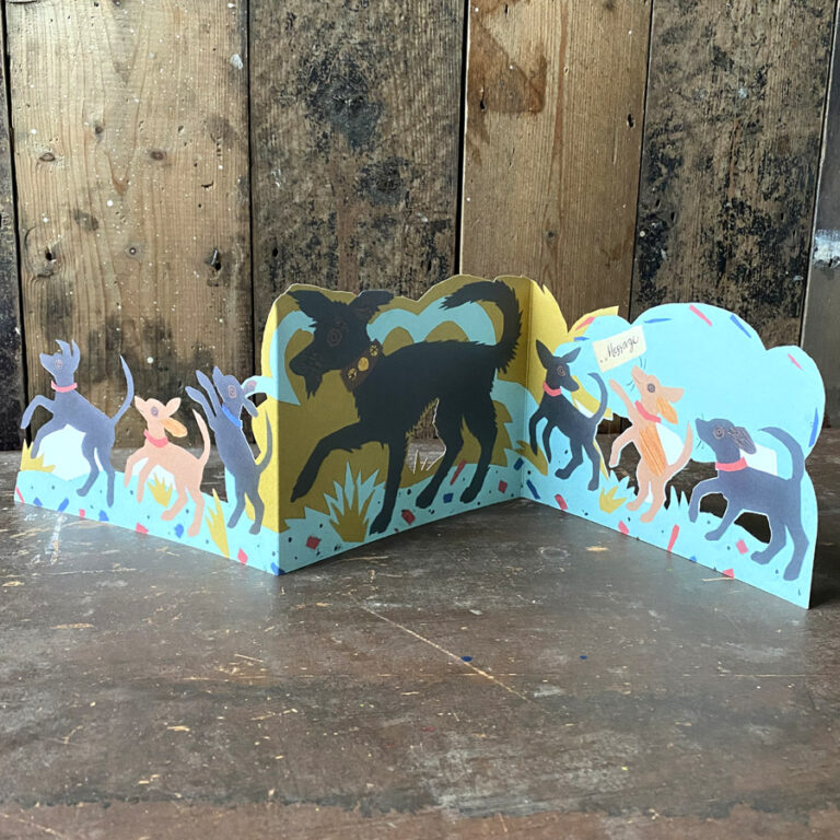 Mark Hearld Fold out Card - Puppy Parade - Image 5