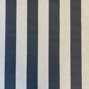 Broad Stripe - Charcoal on Natural - Image 2