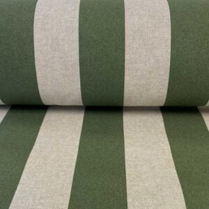 Broad Striped Fabric Green