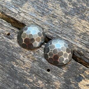 Silver Faceted Dome Earrings CDLT 3/9a - Image 3