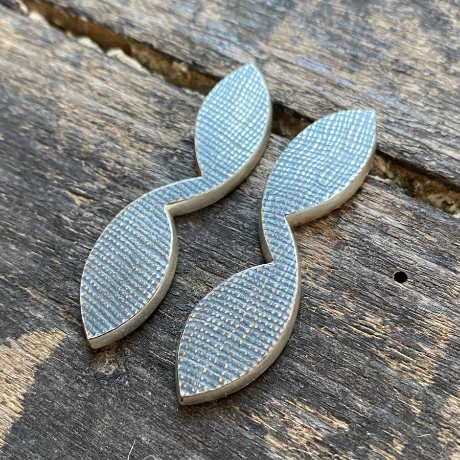 Long Oxidised Silver Earrings CDLT 3/9
