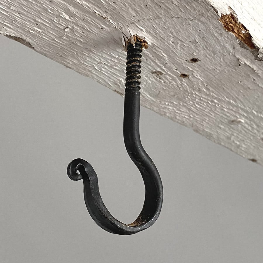 hand forged ceiling hook