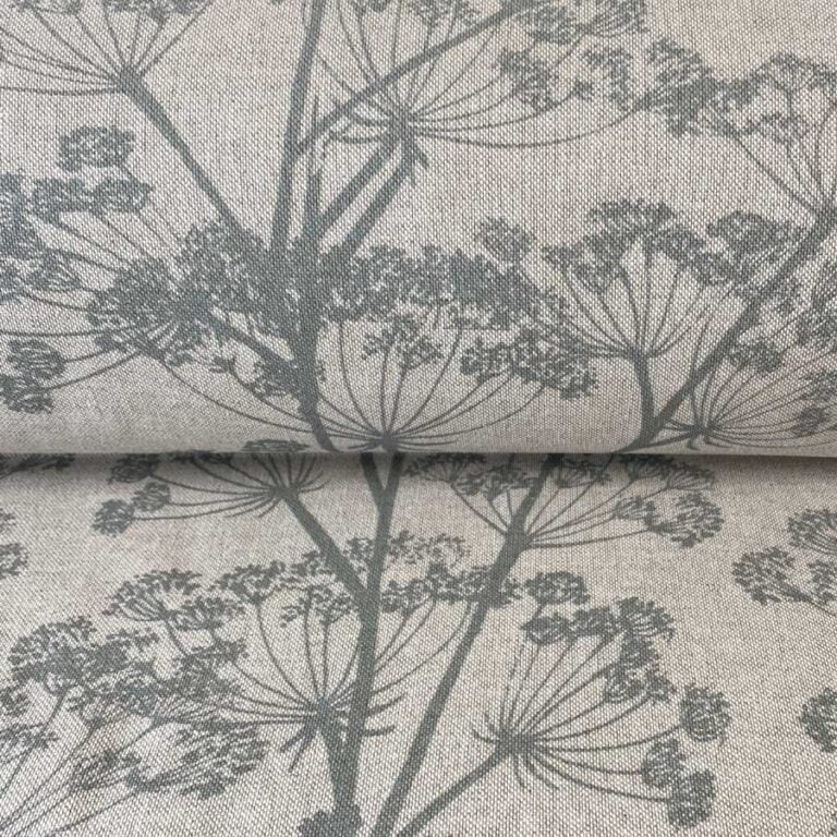 Cow Parsley Print - Duckegg Grey - Image 3