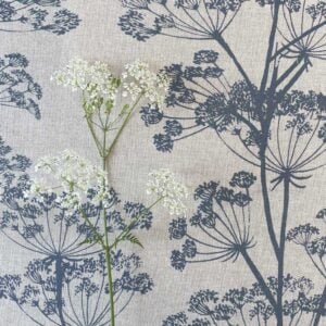 Cow Parsley Print - Indigo - Image 4