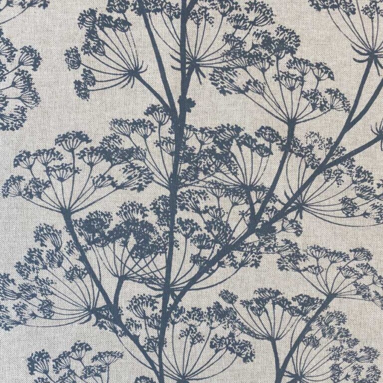 Cow Parsley Print - Indigo - Image 2