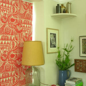 Mark Hearld Bird Garden - Cherry Red - Image 5