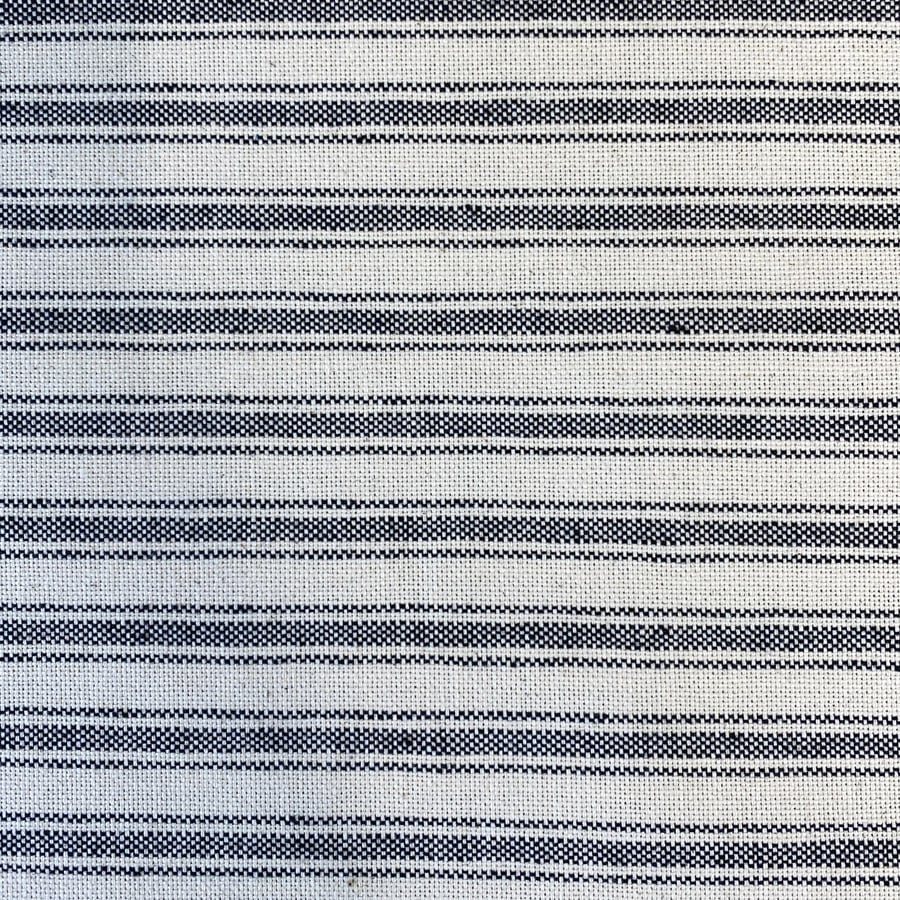 Extra Wide Hector Ticking Stripe - Black
