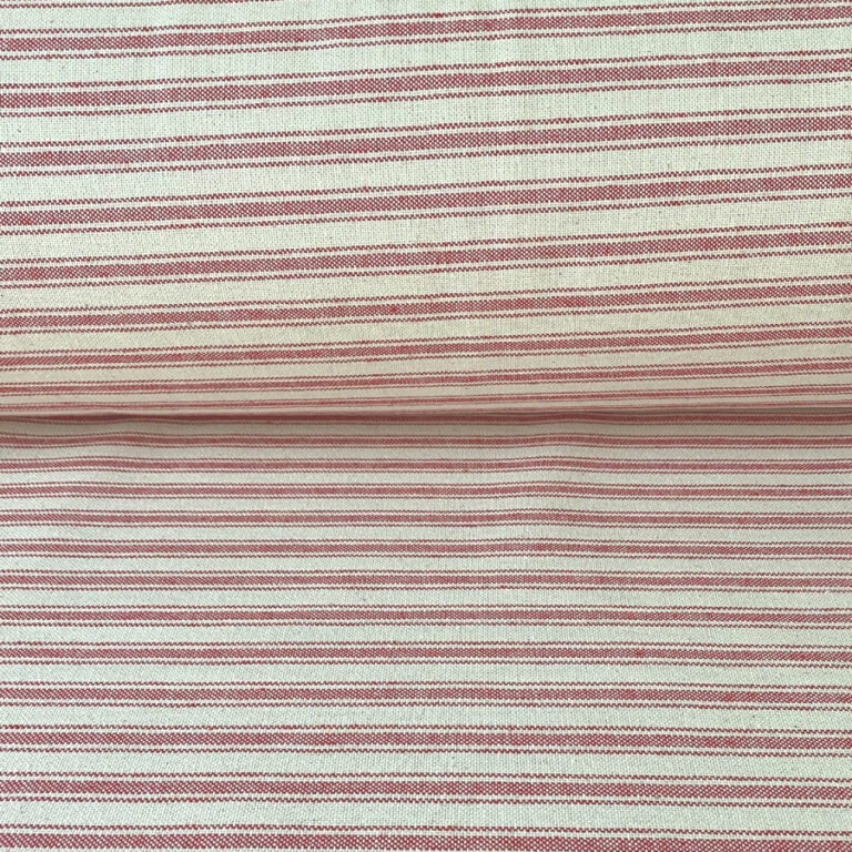 Extra Wide Hector Ticking Stripe - Peony - Image 3