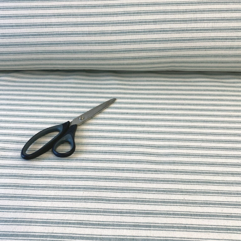 Extra Wide Hector Ticking Stripe - Teal - Image 4