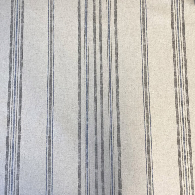 Extra Wide Maurice Stripe Grey and Indigo - Image 2