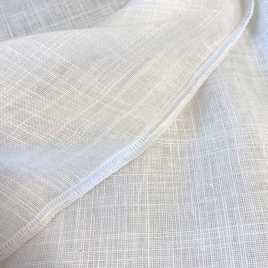 Extra Wide Weighted Sheer Newlyn White