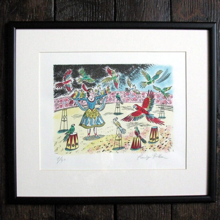 Parrot Show, Framed Print by Emily Sutton - Image 2