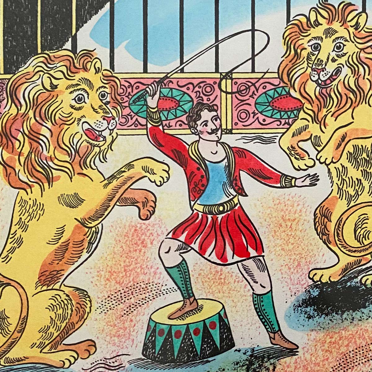 The Lion Tamer, Framed Print by Emily Sutton - Image 1