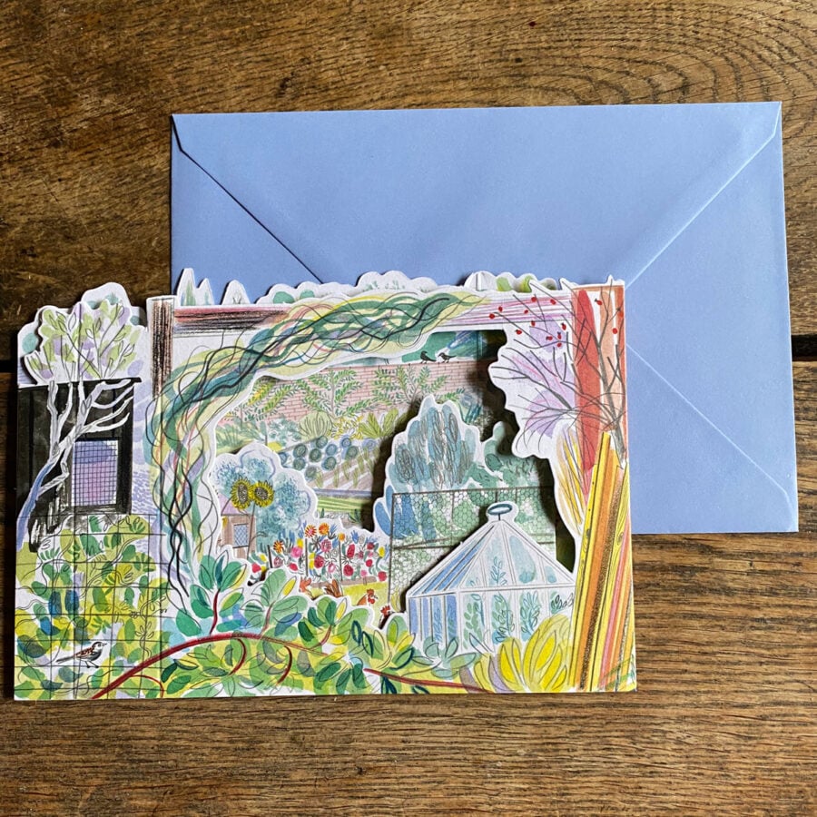 Emily Sutton 3D Allotment Card Late Summer