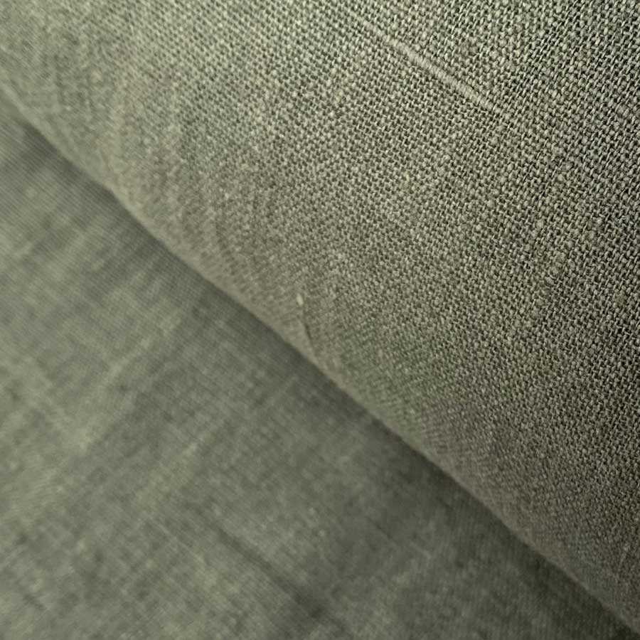 French Washed Linen - Forest Green