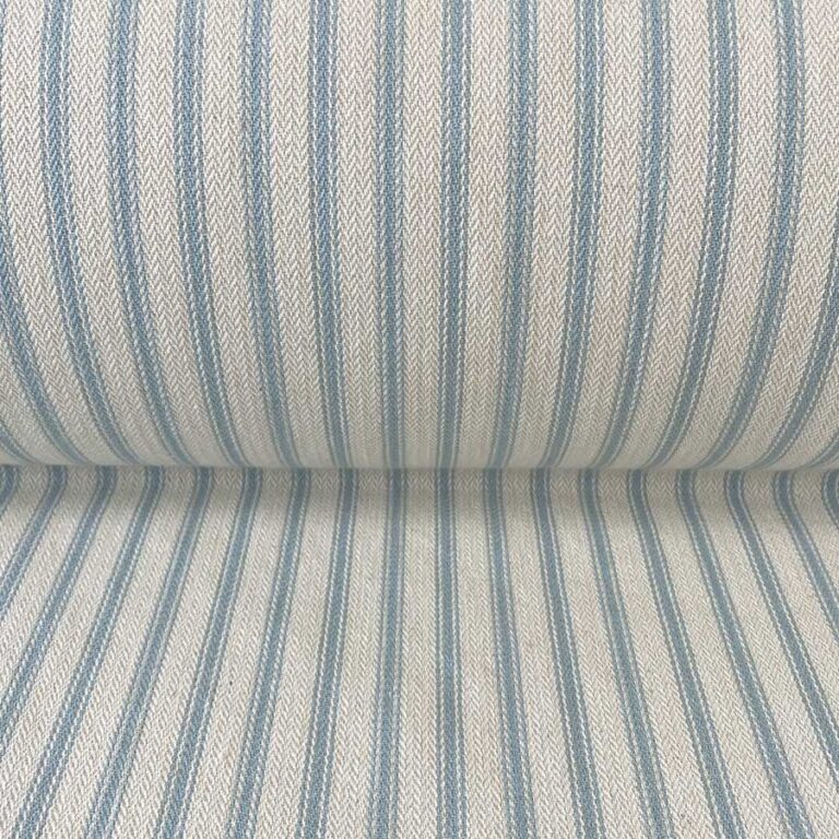 Hampton Ticking - Seagreen and Ivory - Image 3