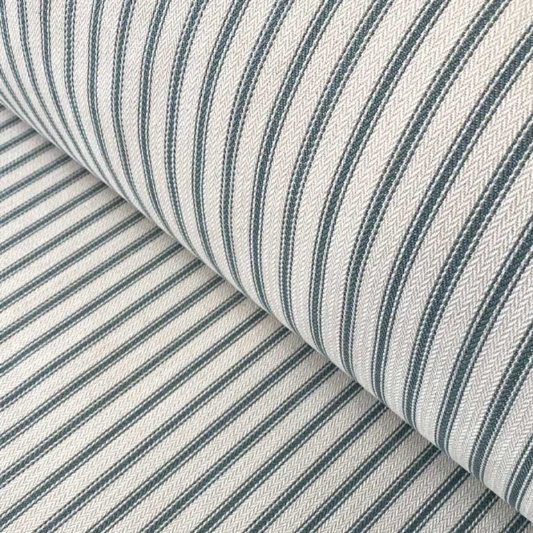 Ticking Fabric green