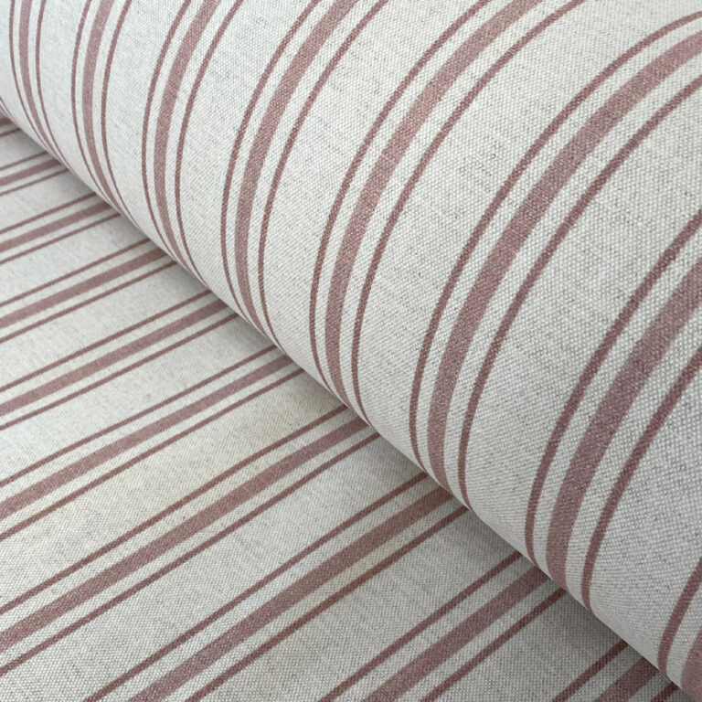 Extra Wide Pink Striped Fabric