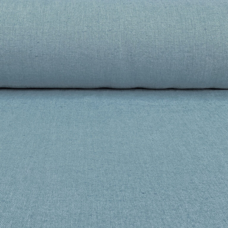 French Washed Linen - Bluestone - Image 3