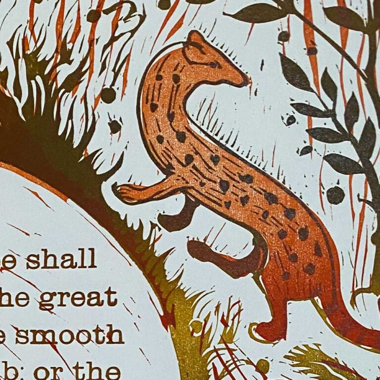 Forest of Beauty, Letterpress Poster Jen Whiskerd - Image 2