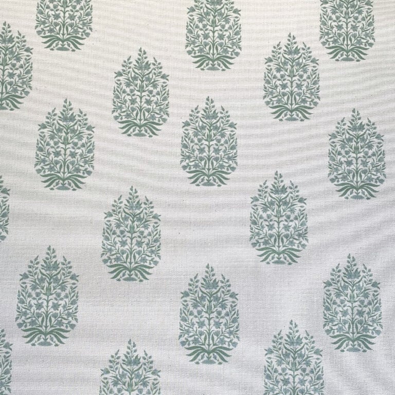 Kamala on Ivory - Soft Green and Duckegg - Image 2