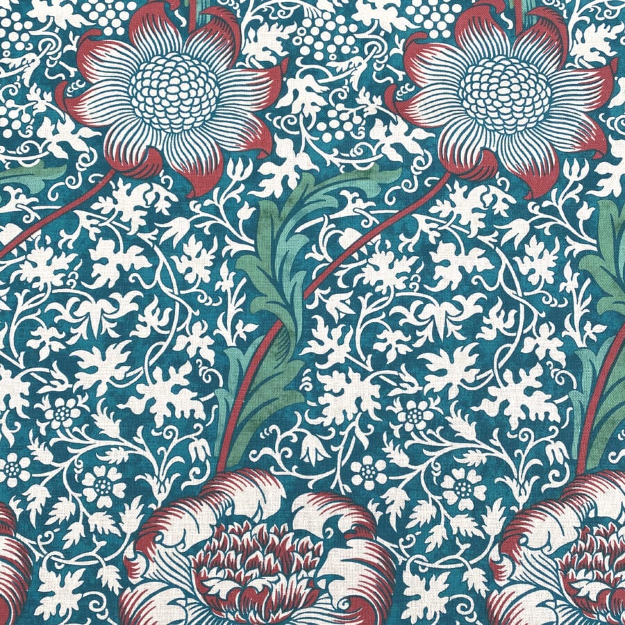 Ben Pentreath for Morris & Co: Kennett in Aqua and Pink