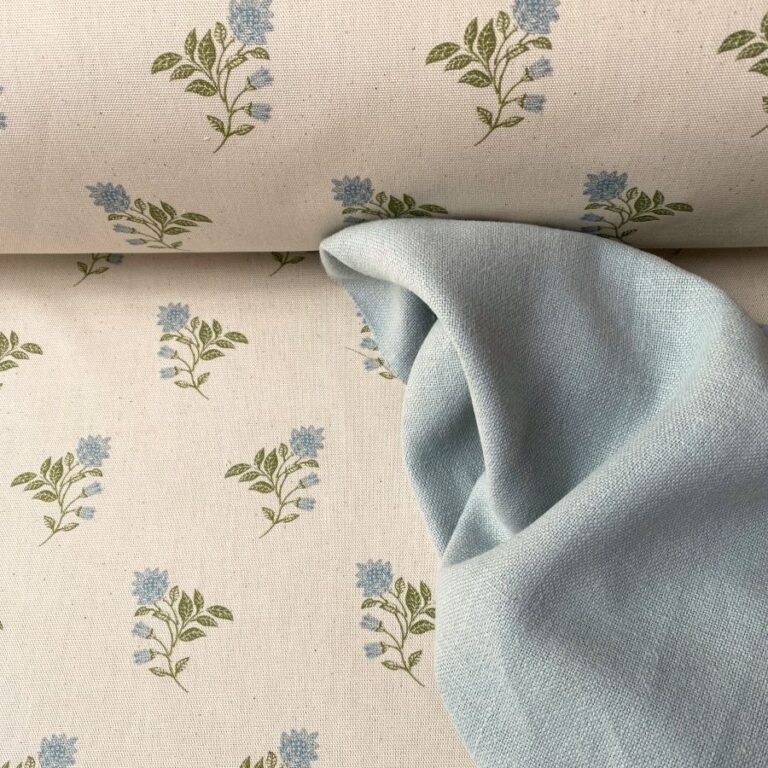 Linen Lavenham - Duckegg - Image 4
