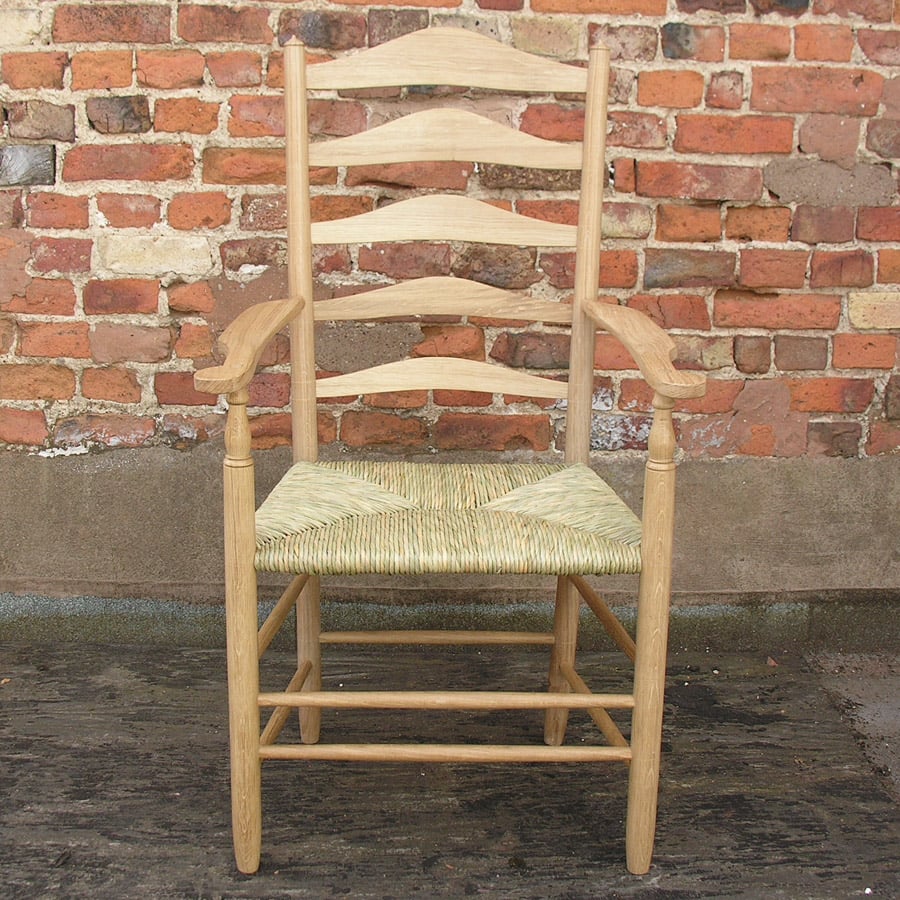 Clissett-style Ladderback Dining Chair Set (LCC) in Oak