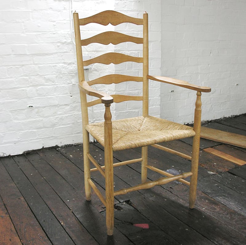 Clissett-style Ladderback Dining Chair Set (Russell) in Oak