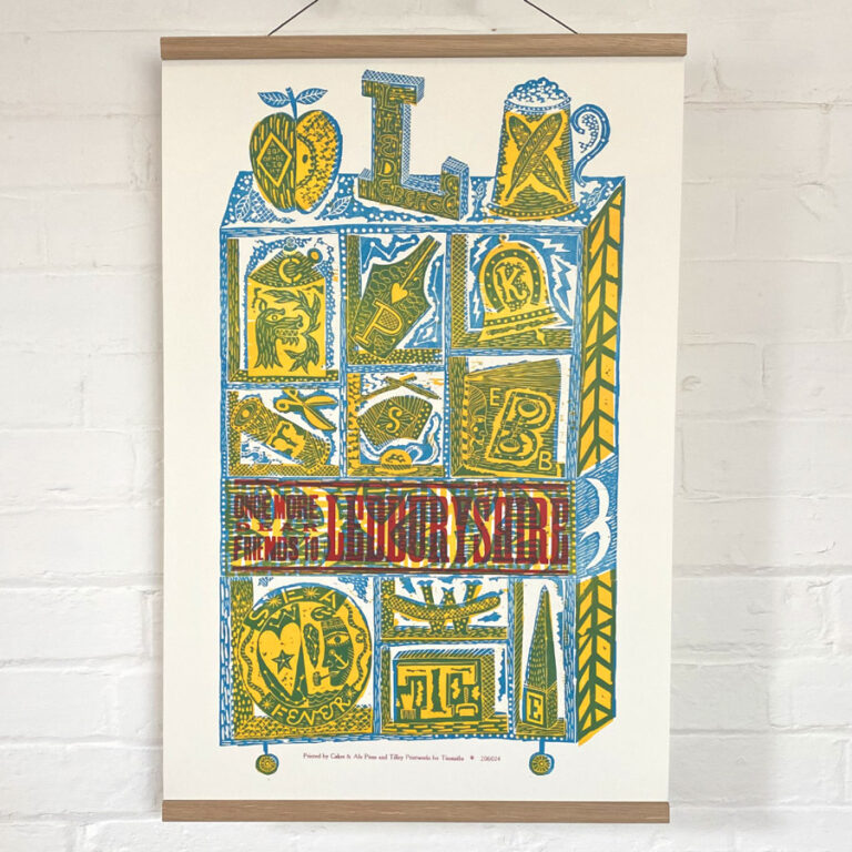 Ledburyshire Letterpress Poster - Jonny Hannah
