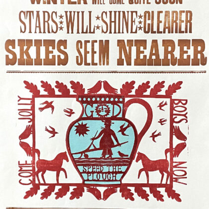Harvest Moon Letterpress Poster - Marion Elliot - Image 5