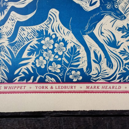 Mark Hearld Papier Dominote - Blue Whippet - Image 5