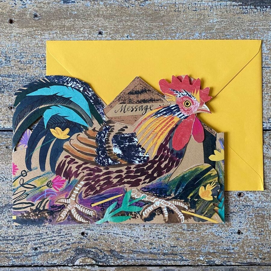 Mark Hearld Fold out Card - Chickens