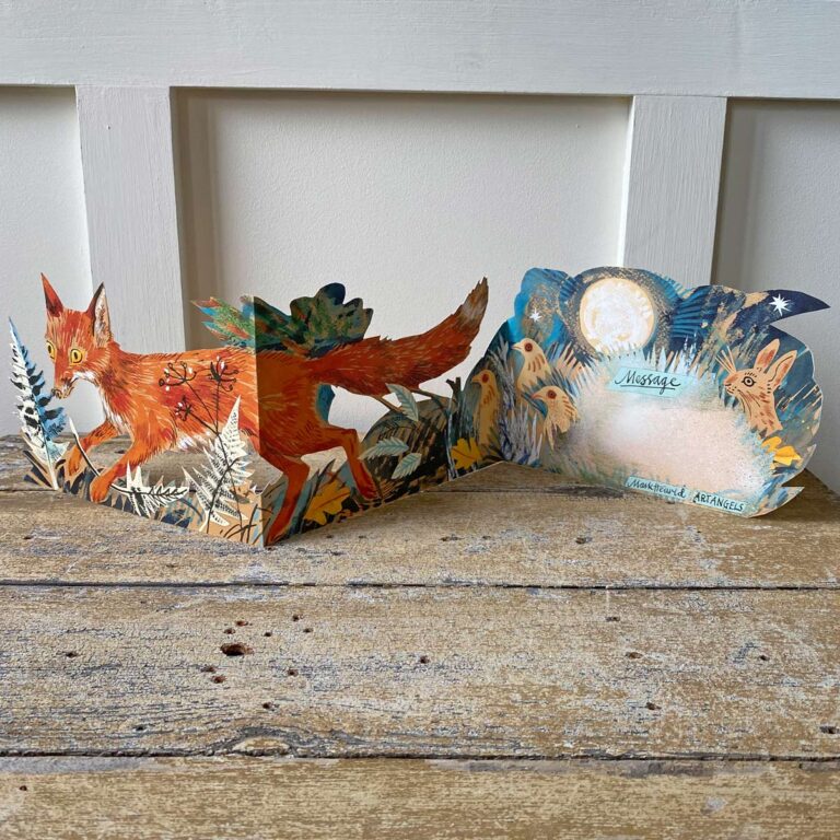 Mark Hearld Fold out Card - Fox - Image 2