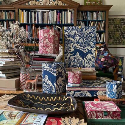 Mark Hearld Blue Whippet Box File - Image 4