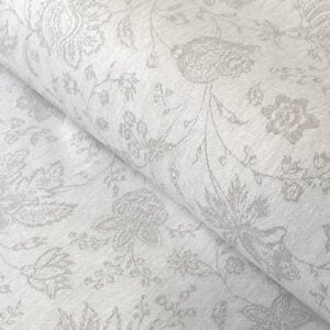 Extra Wide Oilcloth - Medlar Jacquard White - Image 1