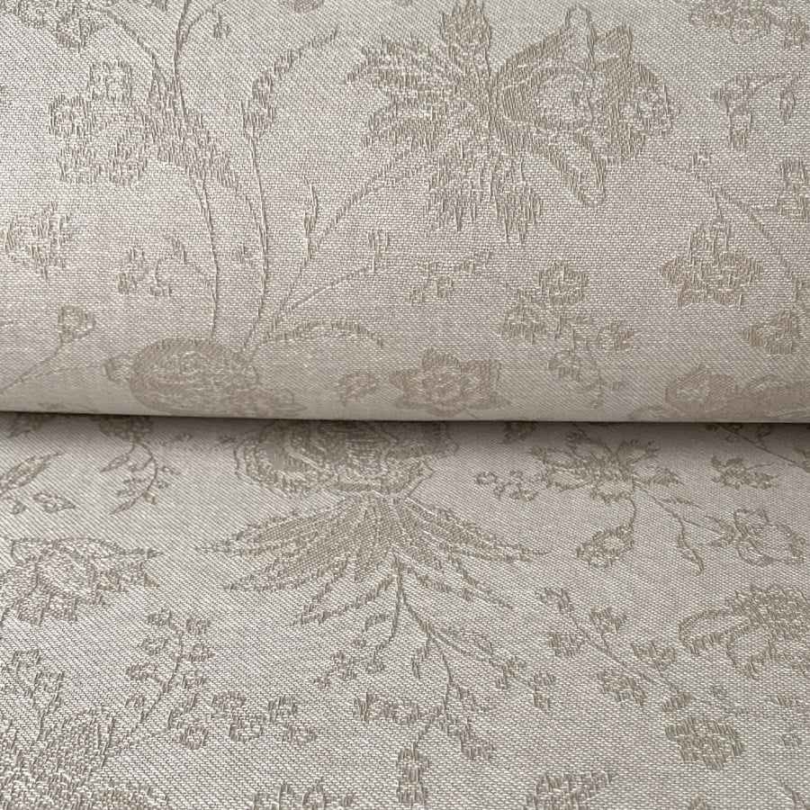 Extra Wide Oilcloth - Medlar Jacquard Natural