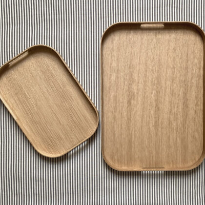 Rectangular Natural Oak Tray - Image 2