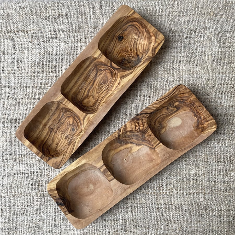 Olive Wood Antipasti Dish