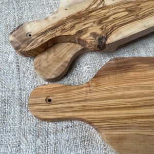 Olive Wood Chopping Board with Handle - Image 2